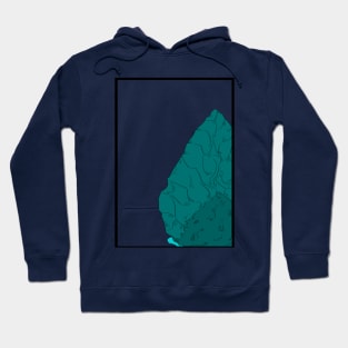 Teal Axe Hoodie